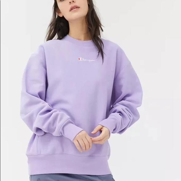 CHAMPION PURPLE SCRIPT LOGO CREW NECK SIZE SMALL